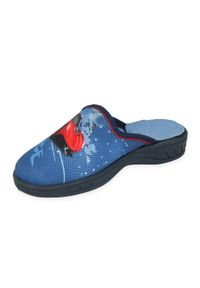 Befado kolorowe obuwie dziecięce 707X419 niebieskie. Kolor: niebieski. Materiał: materiał, bawełna. Wzór: kolorowy. Sezon: jesień, zima