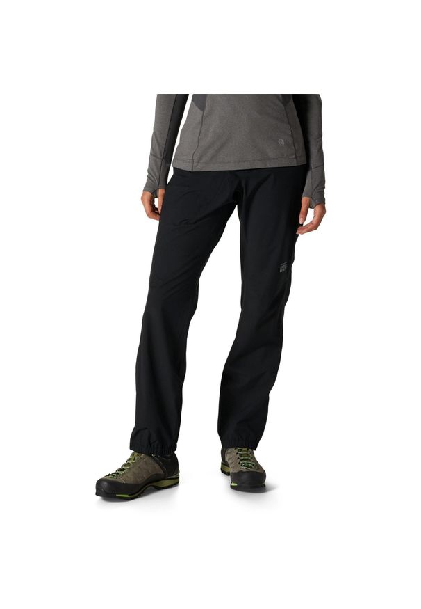 MOUNTAIN HARDWEAR - Spodnie Przeciwdeszczowe Damskie Mountain Hardwear Stretch Ozonic. Kolor: czarny. Sezon: lato. Sport: turystyka piesza