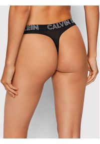 Calvin Klein Underwear Stringi Ultimate 000QD3636E Czarny. Kolor: czarny. Materiał: bawełna