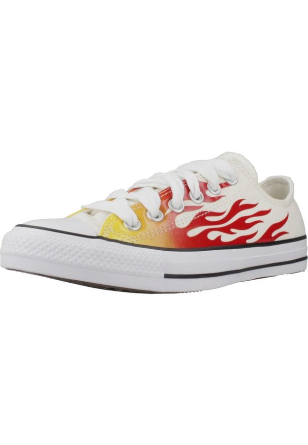 Buty Kobieta Converse Chuck Taylor All Star Flames wielokolorowy. Okazja: na co dzień. Kolor: biały. Model: Converse All Star