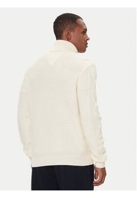 TOMMY HILFIGER - Tommy Hilfiger Golf MW0MW40914 Écru Regular Fit. Typ kołnierza: golf. Materiał: wełna #5