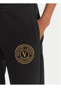Versace Jeans Couture Spodnie dresowe 80HAAT02 CF01T Czarny Regular Fit. Kolor: czarny. Materiał: bawełna #3