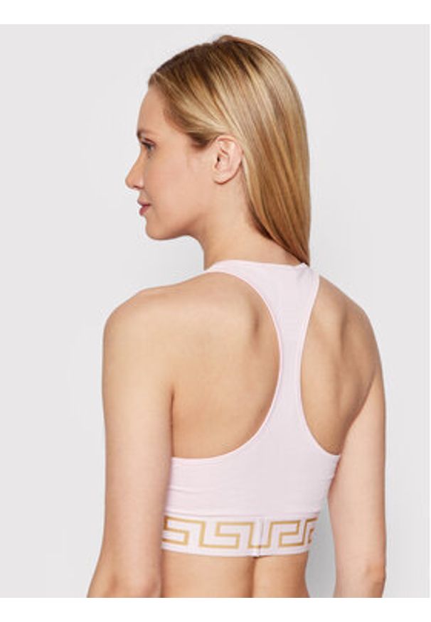 VERSACE - Versace Biustonosz top AUD01039 Różowy. Kolor: różowy. Materiał: bawełna