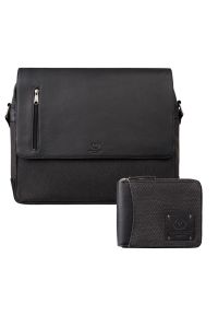 PAOLO PERUZZI - Portfel męski skórzany na zamek AY-07 i torba męska na ramię AY-02 zestaw Paolo Peruzzi ZUP-139. Materiał: skóra #1
