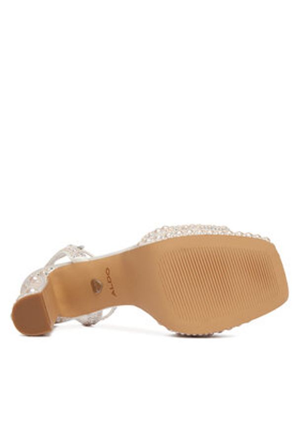 Aldo Sandały Chicgleam 14296202 Biały. Kolor: biały. Materiał: materiał