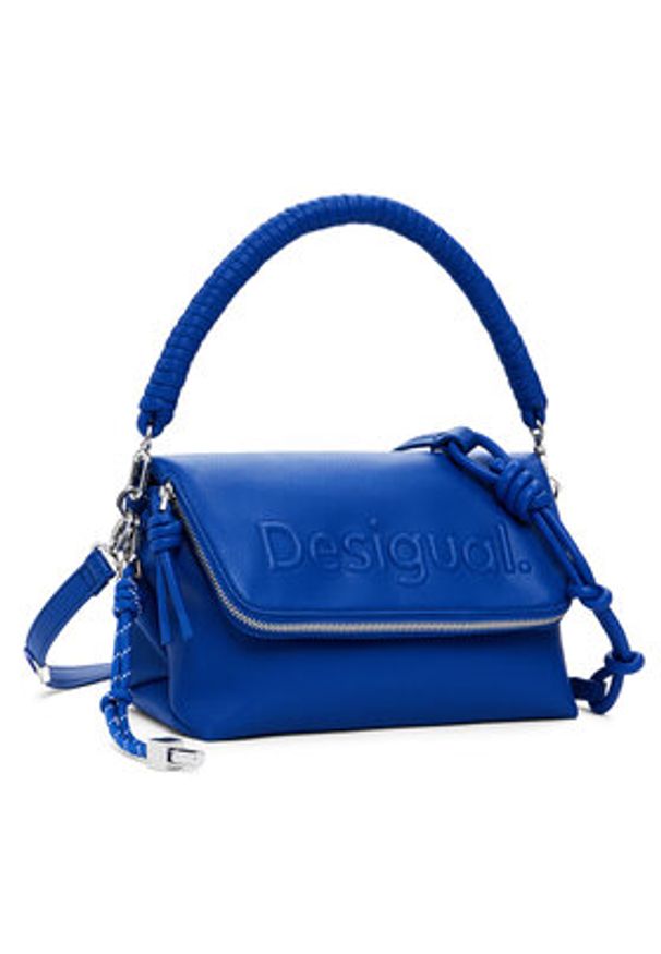 Desigual Torebka 25SAXPBB Niebieski. Kolor: niebieski. Materiał: skórzane