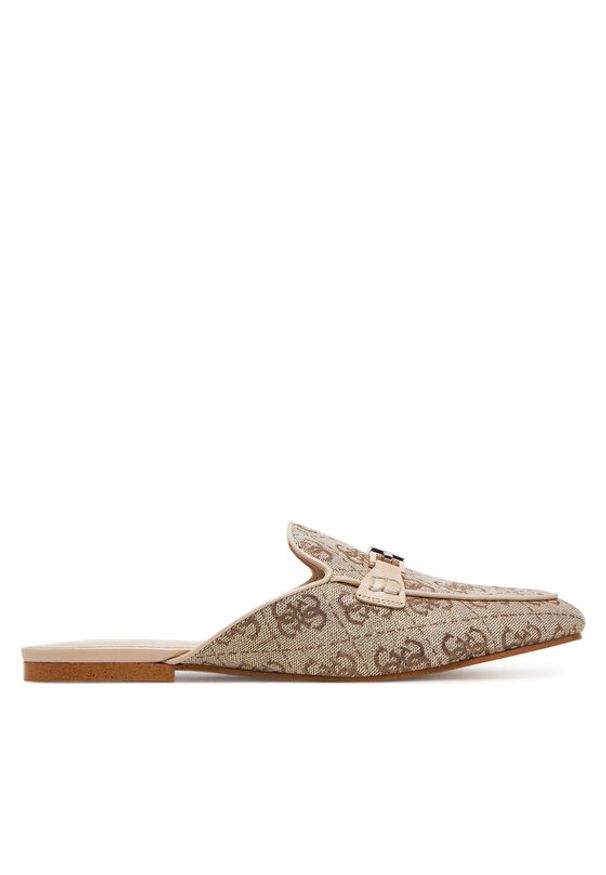 Guess Klapki FLJBO2 LEL06 Beżowy. Kolor: beżowy. Materiał: poliester, materiał