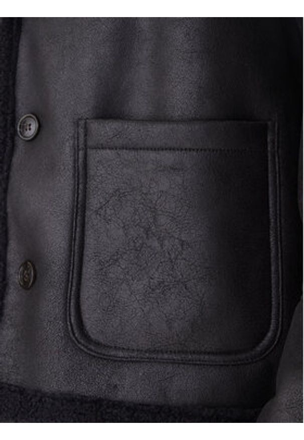 Jack & Jones Kurtka z imitacji skóry Cambridge 12282946 Czarny Regular Fit. Kolor: czarny. Materiał: skóra
