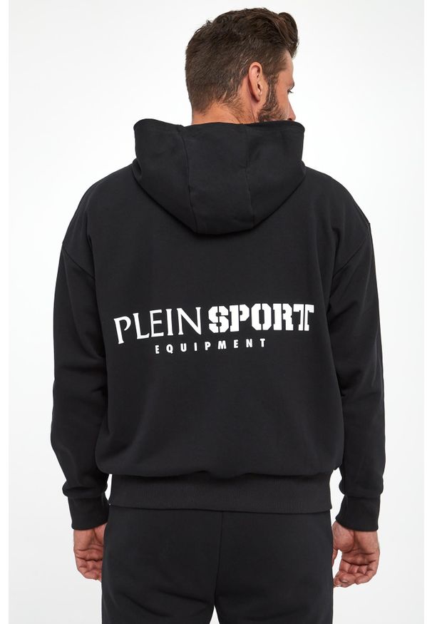 Plein Sport - Bluza męska z kapturem PLEIN SPORT. Typ kołnierza: kaptur. Styl: sportowy