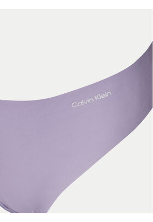 Calvin Klein Underwear Komplet 3 par stringów 000QD3558E Kolorowy. Materiał: syntetyk. Wzór: kolorowy