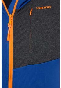 Viking bluza sportowa Tacoma kolor niebieski z kapturem wzorzysta. Typ kołnierza: kaptur. Kolor: niebieski. Materiał: materiał, dzianina. Długość: długie. Styl: sportowy #2