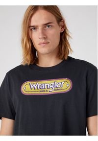 Wrangler T-Shirt Branded W773EEXV6 112331867 Czarny Regular Fit. Kolor: czarny. Materiał: bawełna #3
