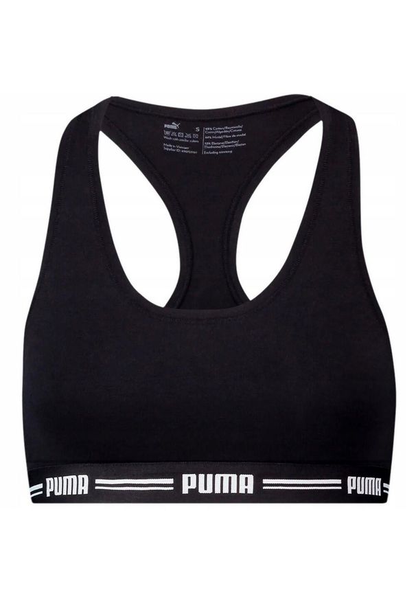 Puma - Biustonosz Sportowy Racerback Dla Pań I Panów. Kolor: czarny