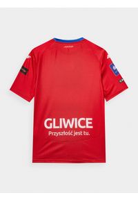 4f - Koszulka klubowa z sezonu 2022/23 męska 4F x Piast Gliwice. Kolor: czerwony. Materiał: dzianina