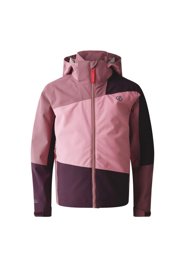 Regatta - Dziecięca/niemowlęca Wodoodporna Kurtka Explore II. Kolor: fioletowy, wielokolorowy, różowy