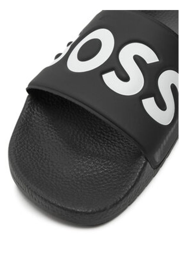 BOSS Klapki Aryeh 50536835 Czarny. Kolor: czarny. Materiał: skóra
