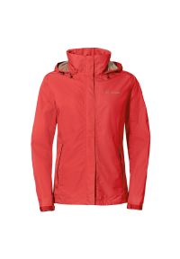 Kurtka przeciwdeszczowa damska Vaude Escape Light Jacket. Kolor: czerwony, beżowy, wielokolorowy