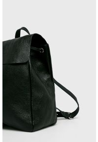 ANSWEAR - Answear - Plecak skórzany. Kolor: czarny. Materiał: skóra. Wzór: gładki #5