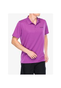 columbia - Koszulka polo męska Columbia Utilizer Polo. Typ kołnierza: polo. Kolor: fioletowy