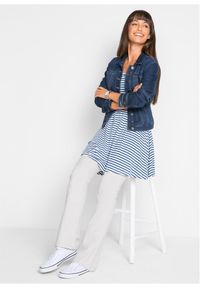 bonprix - Tunika T-shirtowa z mieszanki wiskozy. Kolor: niebieski. Materiał: wiskoza. Długość rękawa: krótki rękaw. Długość: krótkie #2