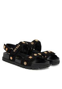 Guess Sandały FLPFLO ESU03 Czarny. Kolor: czarny. Materiał: materiał #4