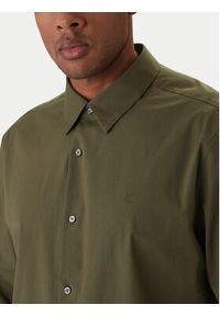 Calvin Klein Koszula LV04LB148G Khaki Slim Fit. Kolor: brązowy. Materiał: bawełna #3