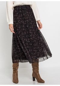 bonprix - Spódnica maxi. Kolor: czarny. Materiał: materiał #1