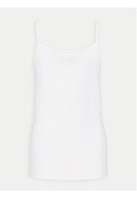 Triumph Top Feel Of Cotton 10224994 Biały Slim Fit. Kolor: biały. Materiał: bawełna #3