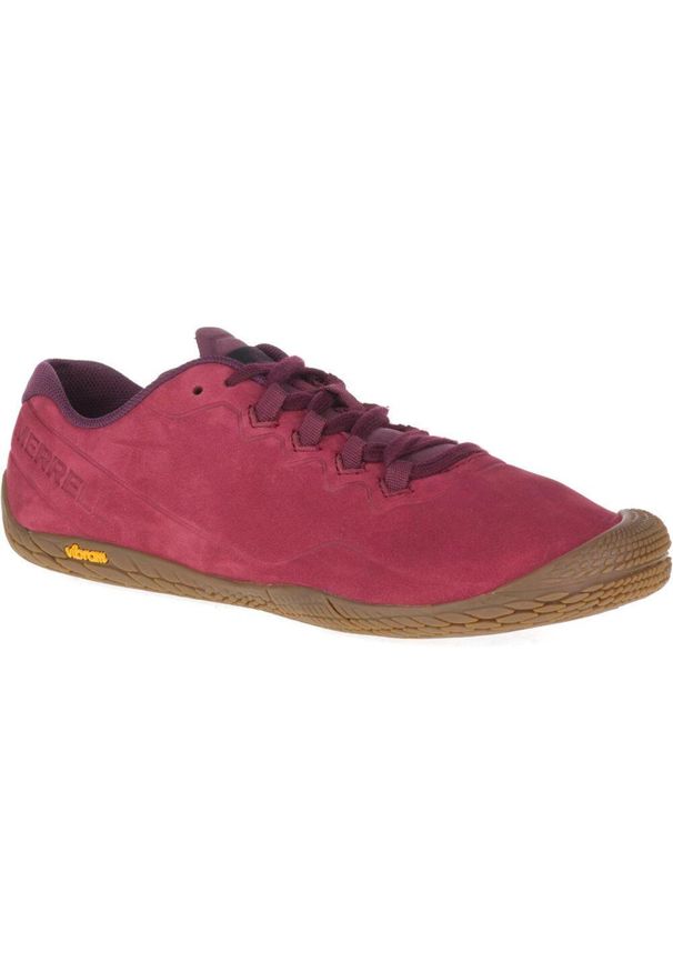 Buty do biegania damskie Merrell Vapor Glove 3 Luna LTR. Kolor: brązowy, wielokolorowy, czerwony