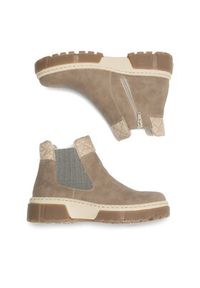 Rieker Botki X8674-64 Beżowy. Kolor: beżowy. Materiał: materiał #2