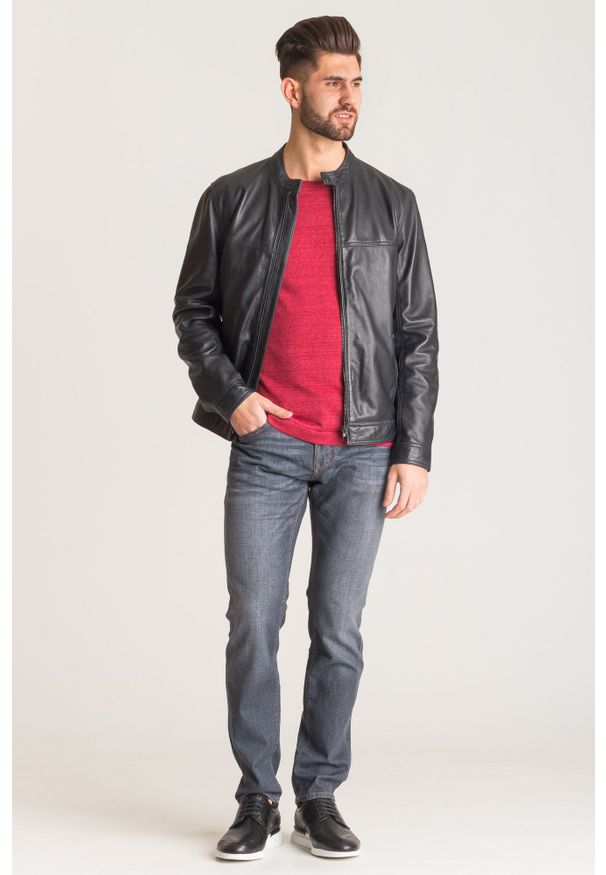 Czerwony sweter Joop! Collection z aplikacjami