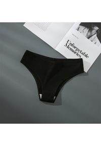 Intica - Figi z prążkowanego materiału średni stan Betti. Kolor: czarny. Materiał: materiał, prążkowany