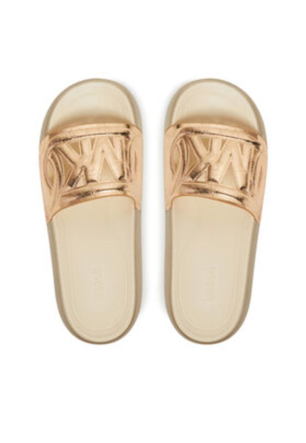 MICHAEL Michael Kors Klapki 40R5SPFA1M Złoty. Kolor: złoty. Materiał: skóra