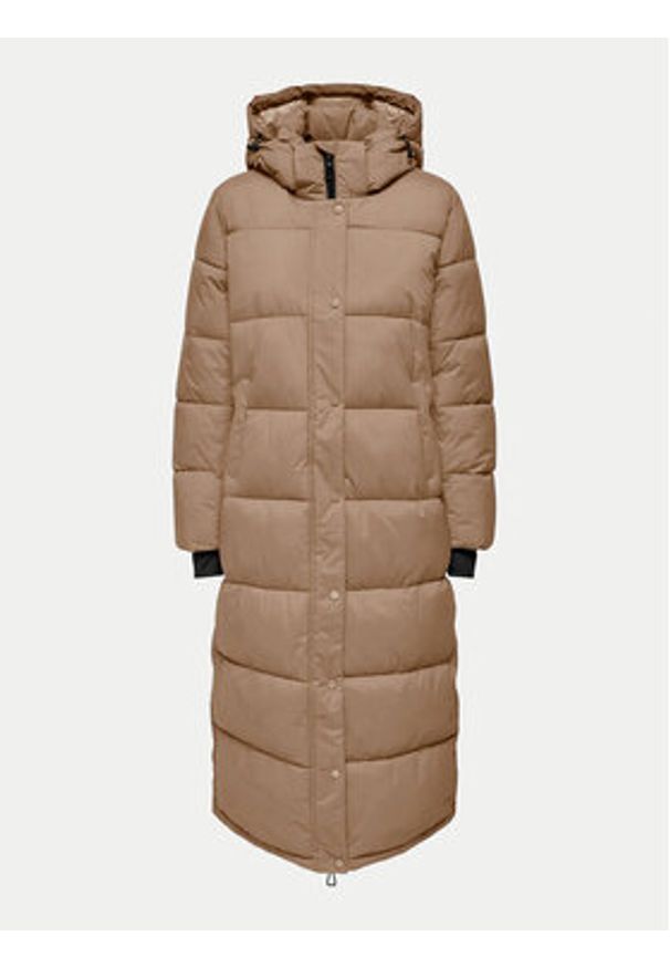 only - ONLY Kurtka zimowa 15287913 Brązowy Regular Fit. Kolor: brązowy. Materiał: syntetyk. Sezon: zima