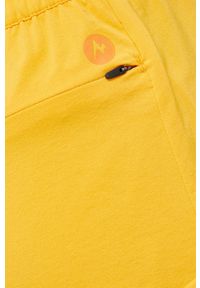 Marmot szorty outdoorowe Elda kolor pomarańczowy gładkie medium waist. Kolor: pomarańczowy. Materiał: tkanina, włókno, materiał. Wzór: gładki #4