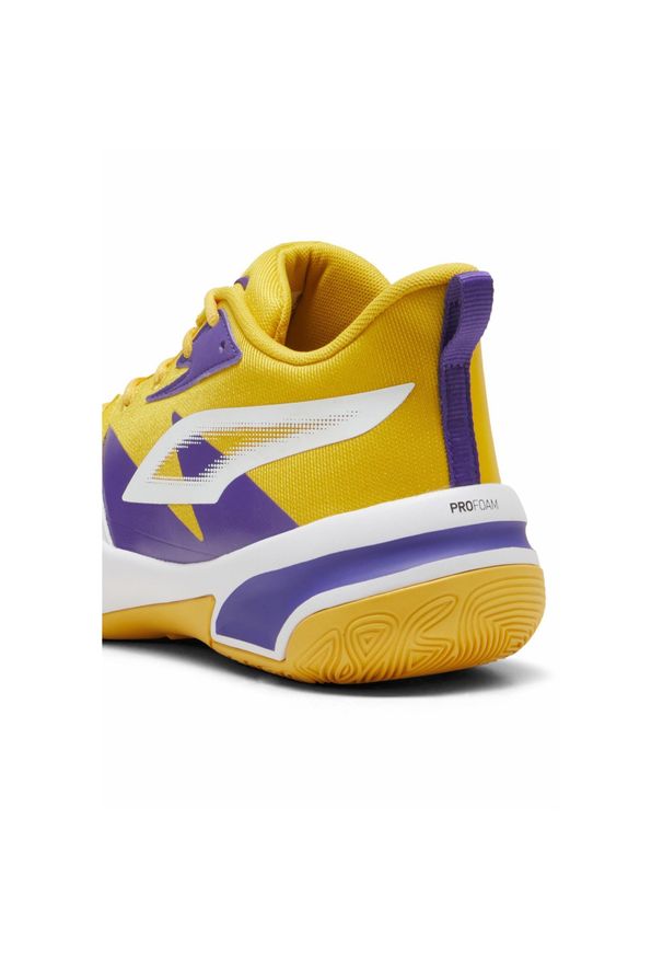 Puma - Buty do koszykówki PUMA Genetics. Zapięcie: sznurówki. Kolor: żółty, biały, wielokolorowy. Materiał: materiał, syntetyk, tkanina. Szerokość cholewki: normalna. Sport: koszykówka