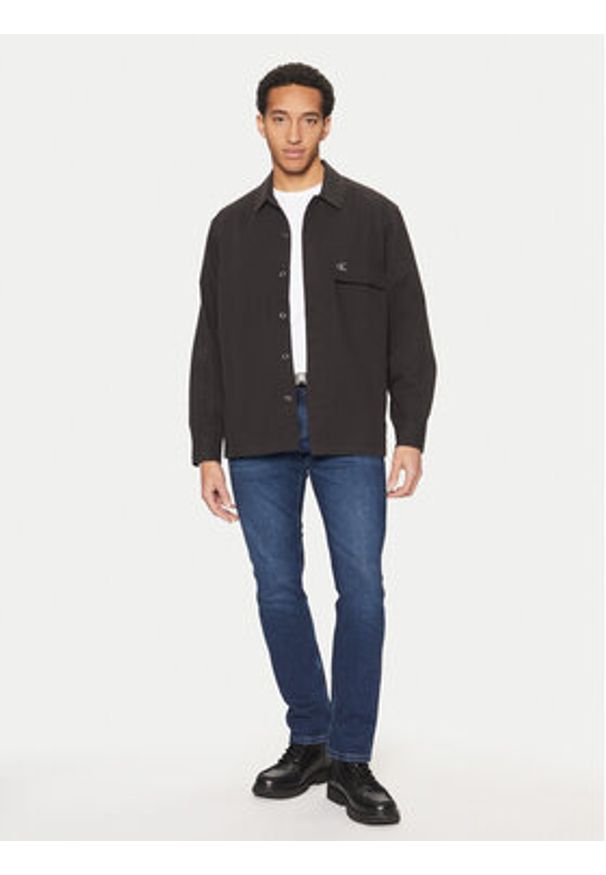 Calvin Klein Jeans Koszula J30J326724 Czarny Regular Fit. Kolor: czarny. Materiał: bawełna