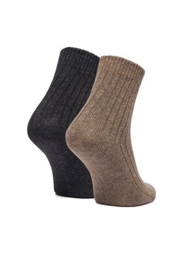 Nine West Skarpety długie CEO_LA_NW_12744_Z_AW25 (2-PACK) Brązowy. Kolor: brązowy. Materiał: poliamid, nylon