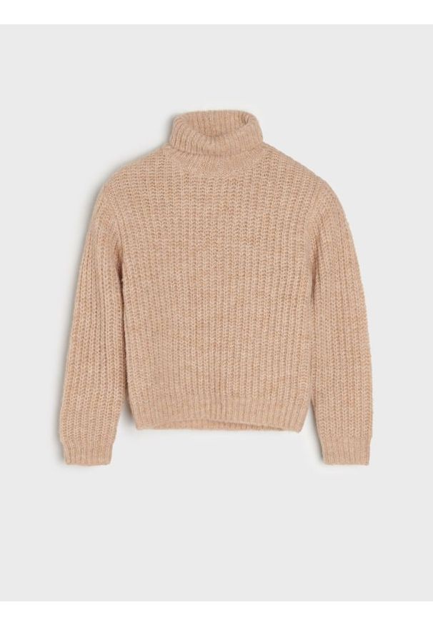 Sinsay - Sweter - beżowy. Kolor: beżowy. Materiał: dzianina