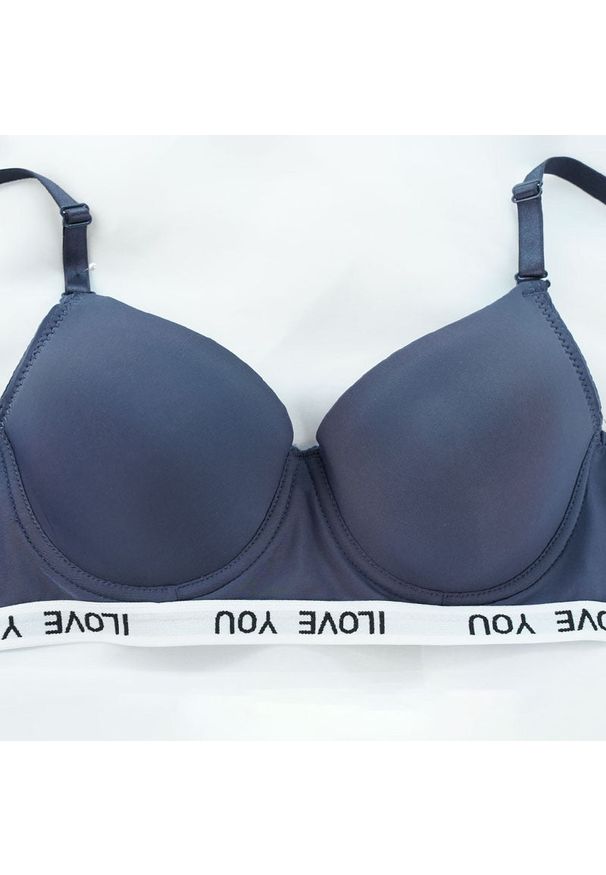 Intica - Biustonosz sportowy push-up do ćwiczeń Daisy. Kolor: szary. Materiał: materiał. Rodzaj stanika: push-up