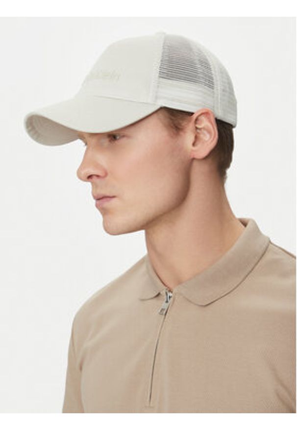 Calvin Klein Czapka z daszkiem K50K513015 Beżowy. Kolor: beżowy. Materiał: materiał, bawełna