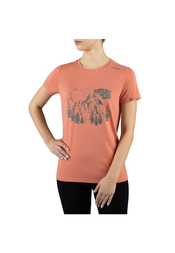 T-shirt damski Viking Bamboo Hopi Lady. Kolor: różowy