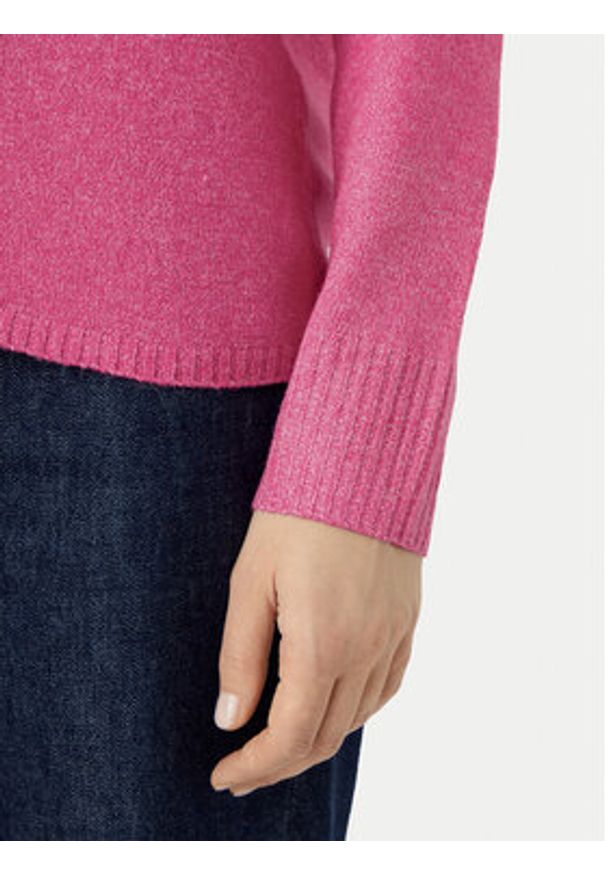 only - ONLY Sweter Rica 15224360 Różowy Regular Fit. Kolor: różowy. Materiał: syntetyk