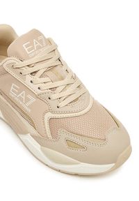 EA7 Emporio Armani Sneakersy 7X000308 AF18447 MZ240 Beżowy. Kolor: beżowy. Materiał: skóra #3