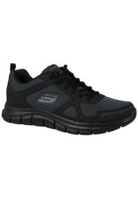 skechers - Buty treningowe męskie Skechers Track. Okazja: na co dzień. Kolor: czarny. Materiał: tkanina. Sport: fitness