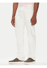 Calvin Klein Jeans Jeansy LV04LB781G Biały Straight Fit. Kolor: biały