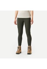 SIMOND - Legginsy trekkingowe damskie Simond Travel 500. Kolor: zielony. Materiał: poliamid, poliester, materiał, elastan. Sport: turystyka piesza
