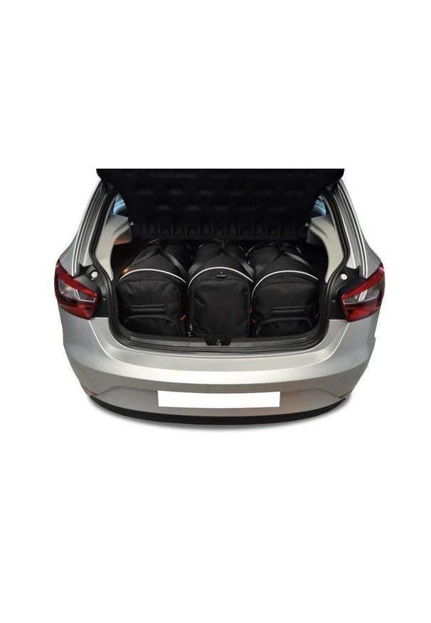 KJUST - Torby Do Bagażnika Seat Ibiza 5 Hatchback 2008-2017 3Szt Kjust. Kolor: czarny. Styl: sportowy