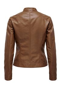 only - ONLY Kurtka z imitacji skóry Bandit 15081400 Brązowy Regular Fit. Kolor: brązowy. Materiał: skóra, wiskoza #2