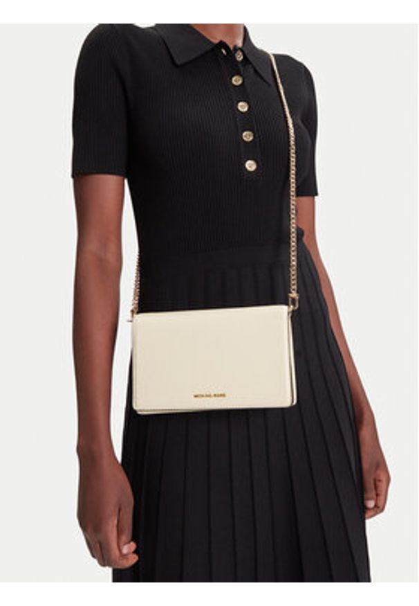 MICHAEL Michael Kors Torebka 32T4GJ6C2L Beżowy. Kolor: beżowy. Materiał: skórzane